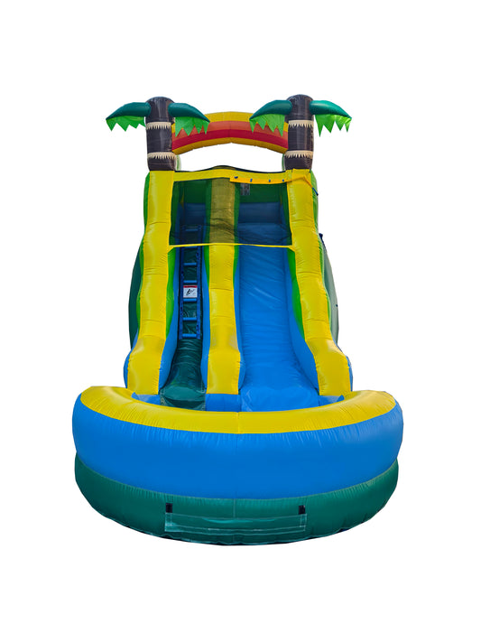 tropical inflatable water slide 16ft backyard party