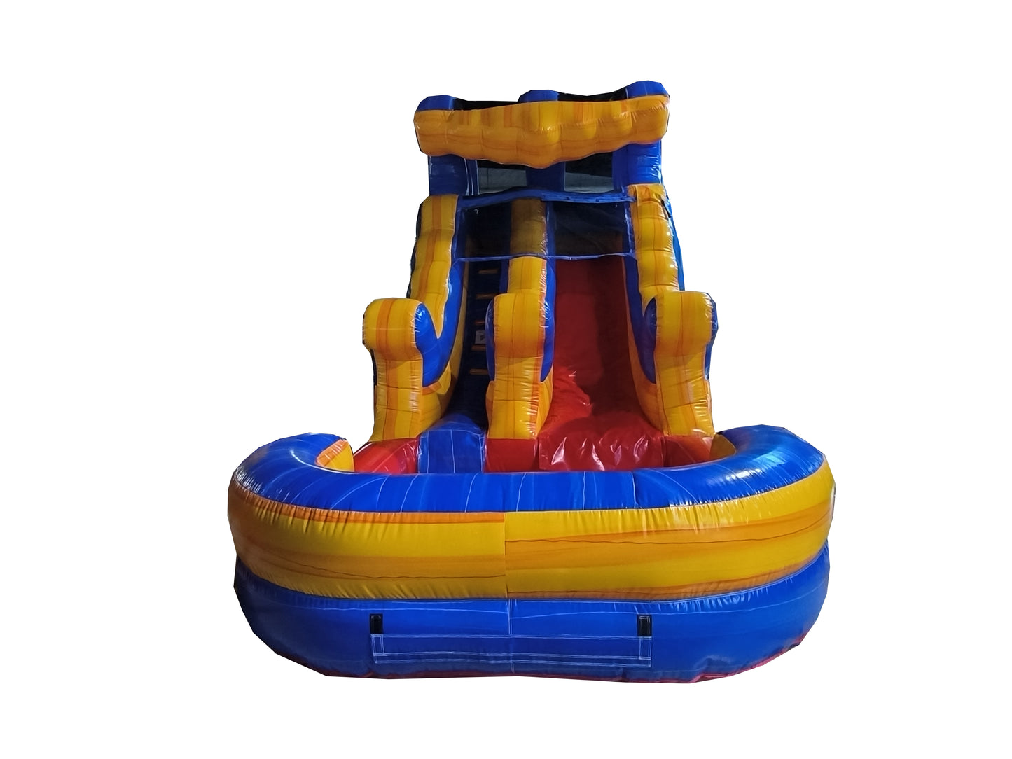 12ft inflatable water slide side view pvc vinyl