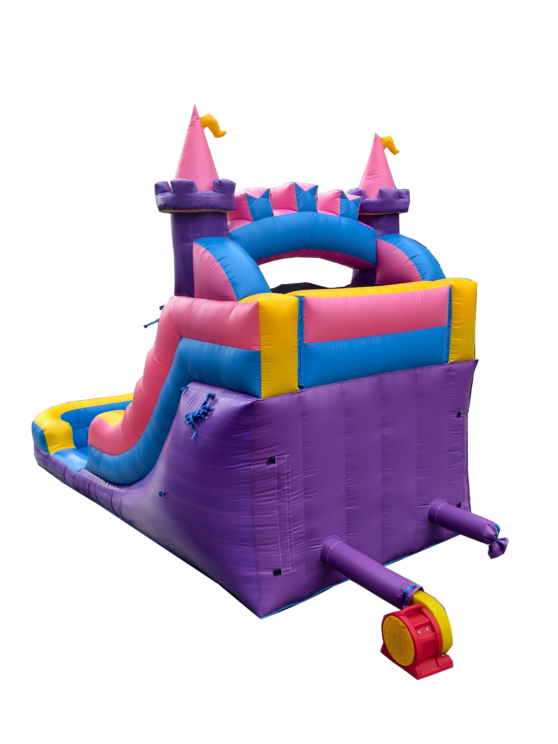 12ft princess inflatable water slide rear view