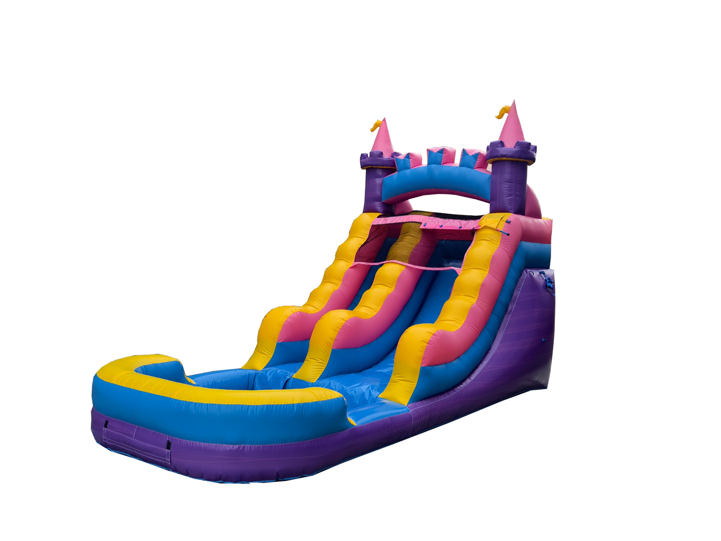 12ft princess theme inflatable slide side view