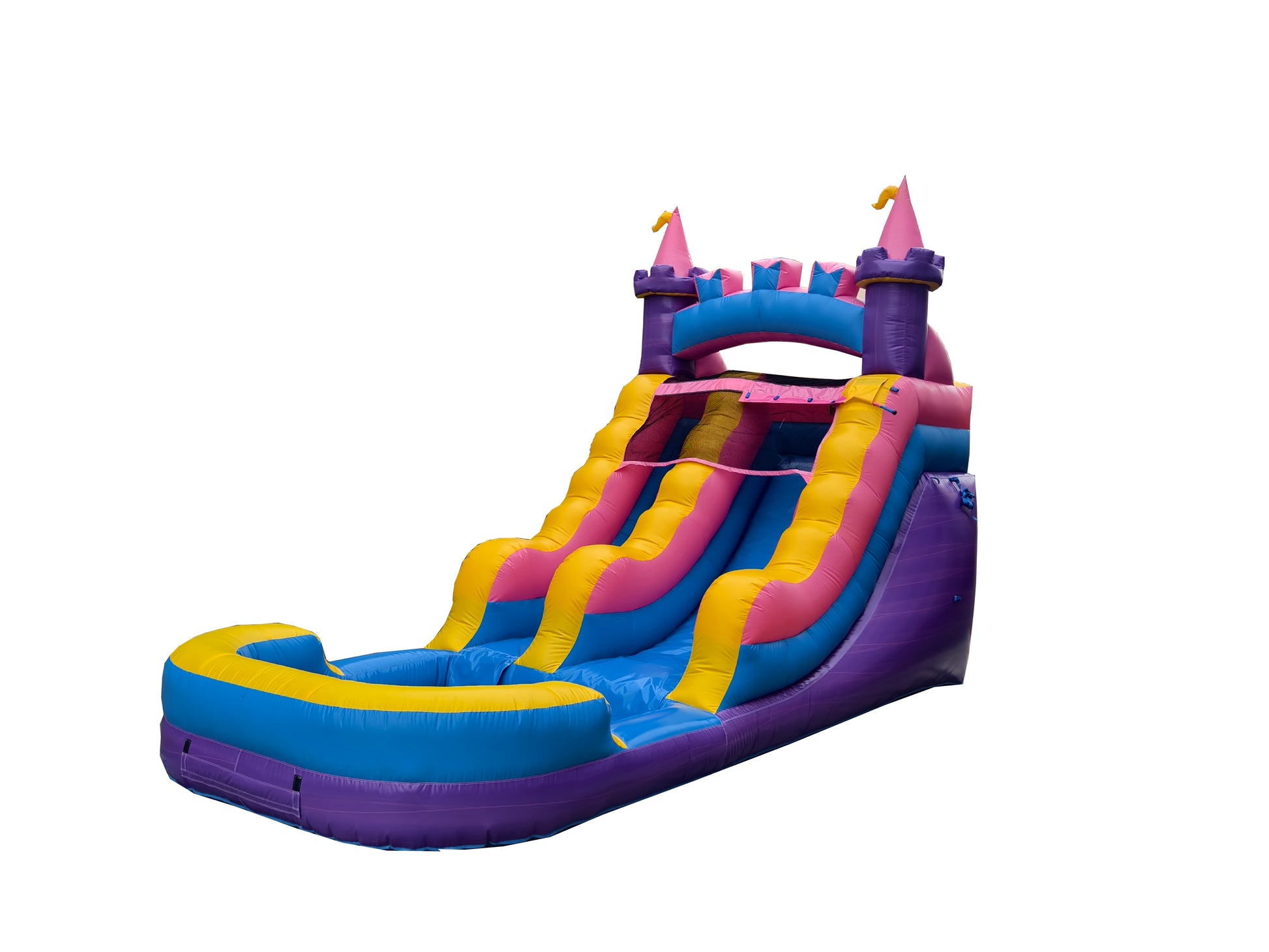 12ft princess theme inflatable slide side view