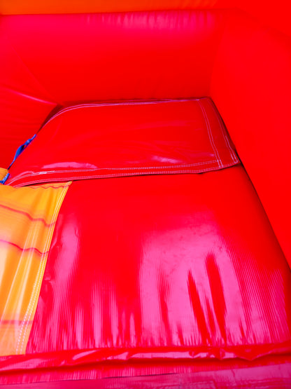 inflatable water slide steps liner safety area before slide