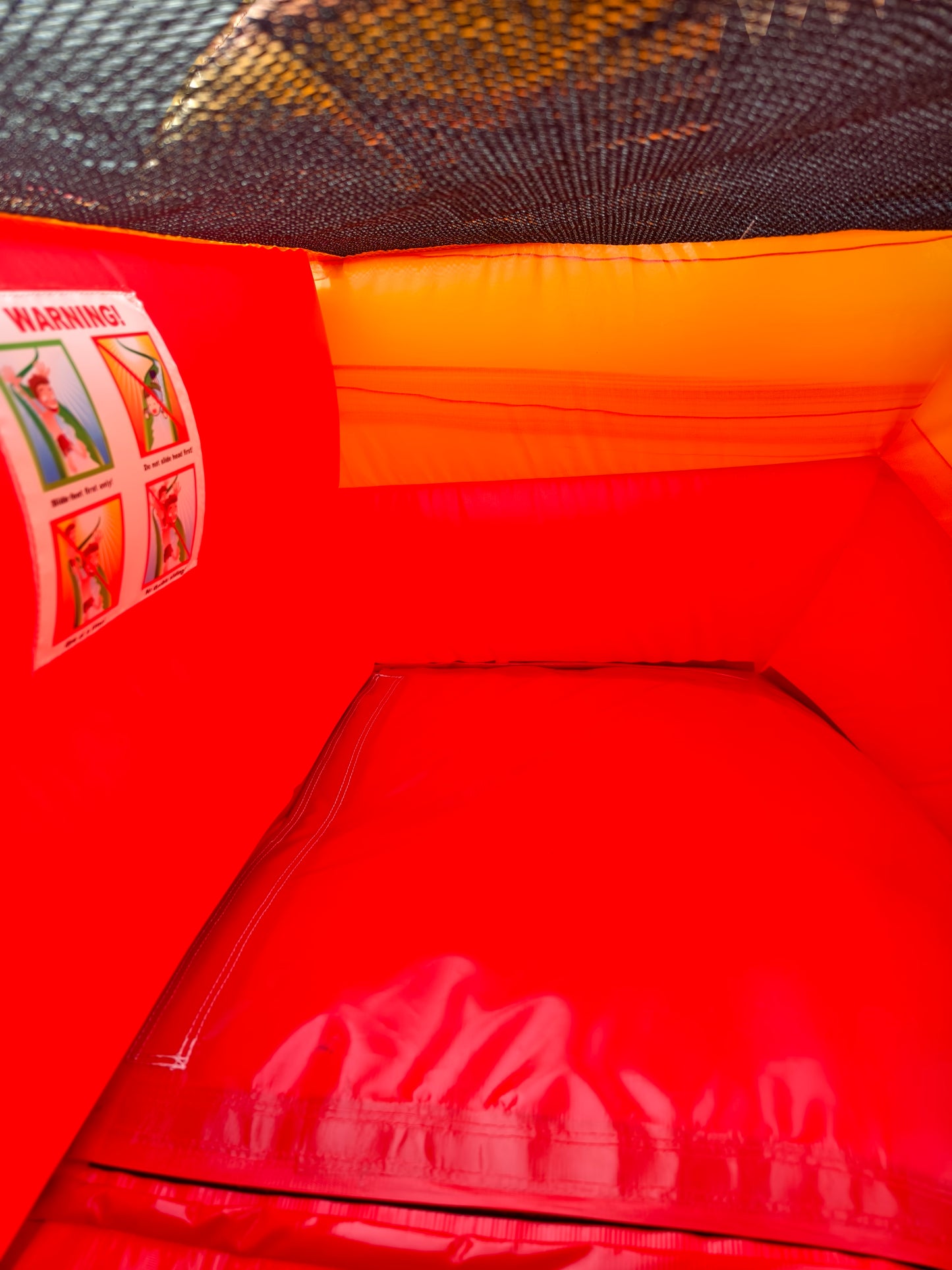 commercial grade 13ft flame tropical water slide safety netting