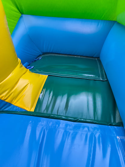 16ft tropical inflatable slide to view steps