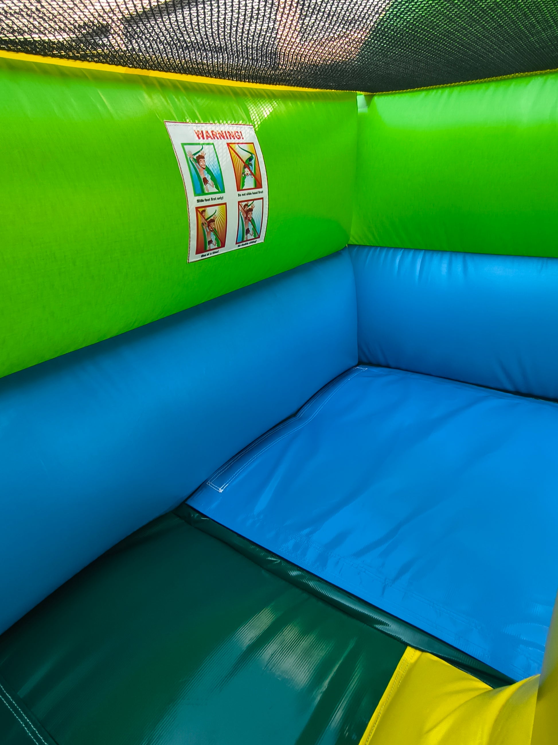 16ft tropical inflatable top slide seat view