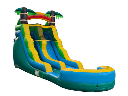 16ft tropical inflatable water slide wet dry use