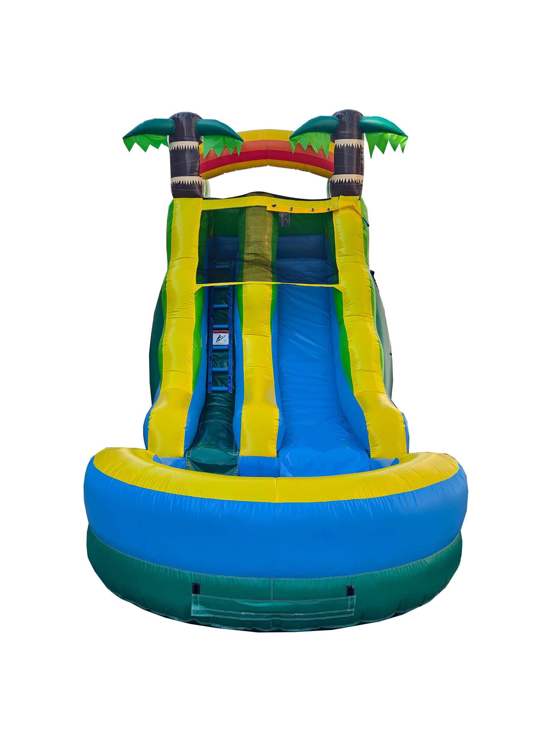 tropical inflatable water slide 16ft backyard party
