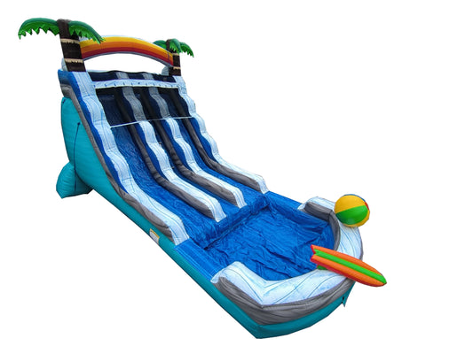NEW! 18ft Dual Beach Waterslide