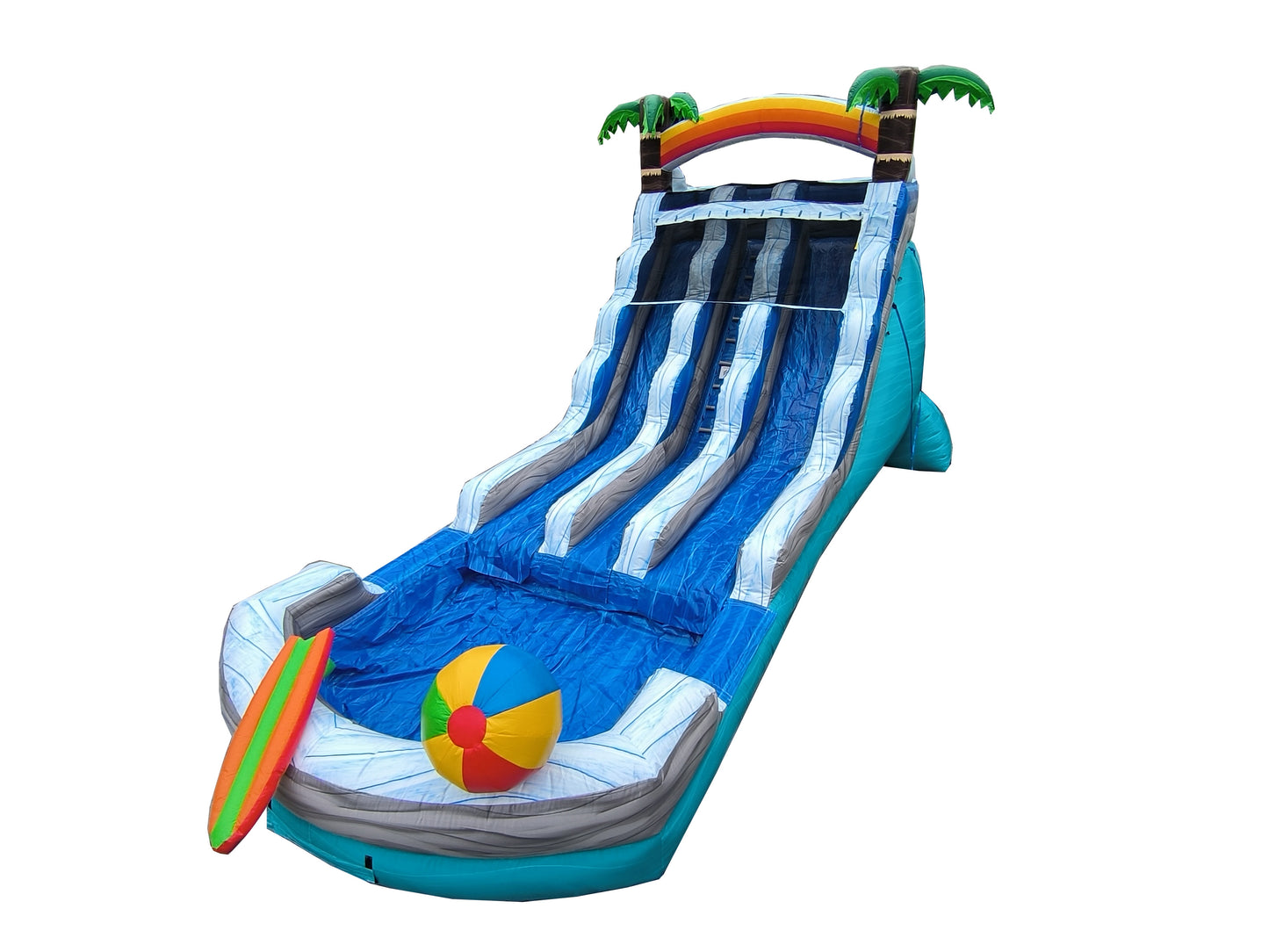 NEW! 18ft Dual Beach Waterslide