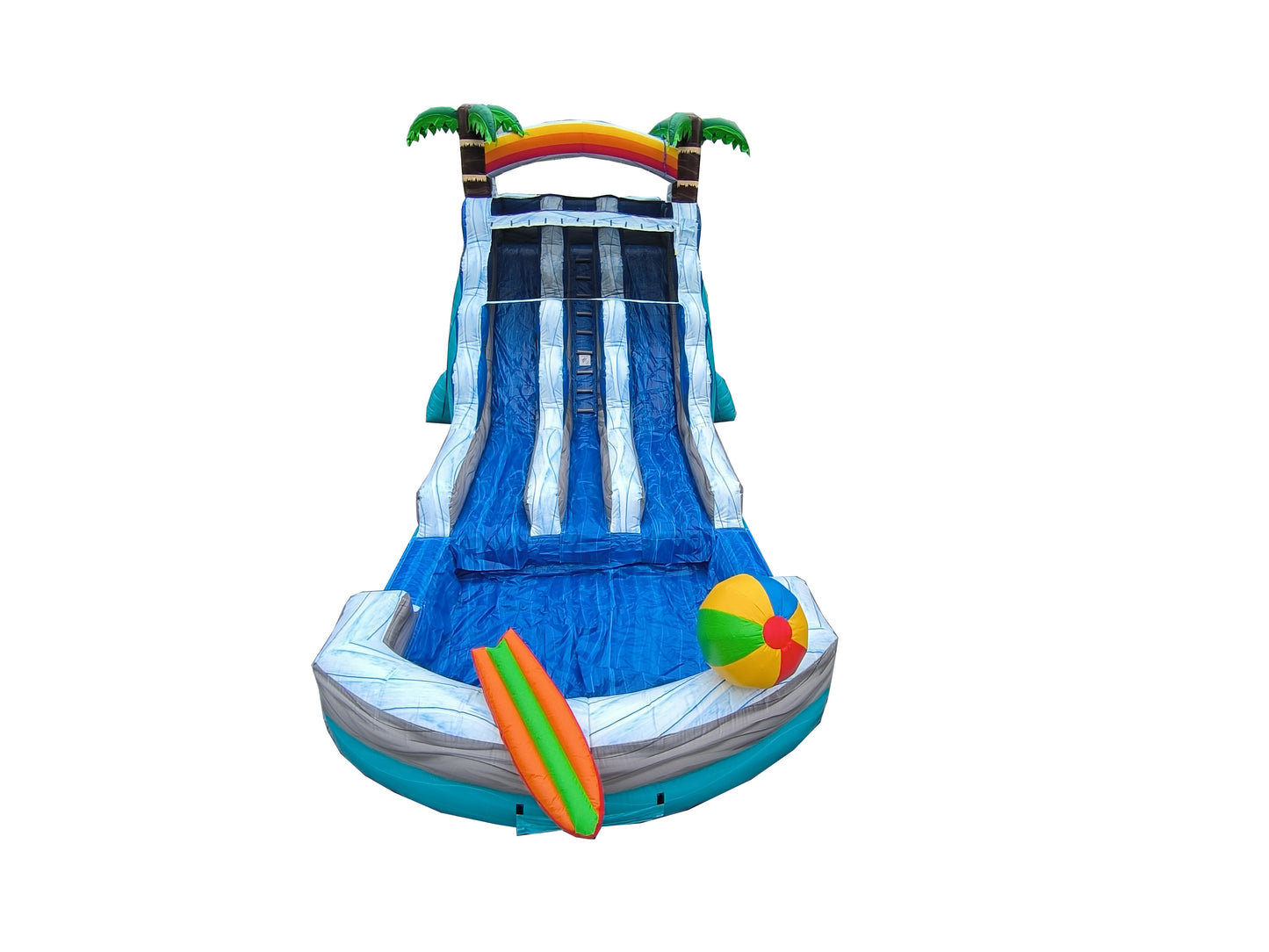 NEW! 18ft Dual Beach Waterslide
