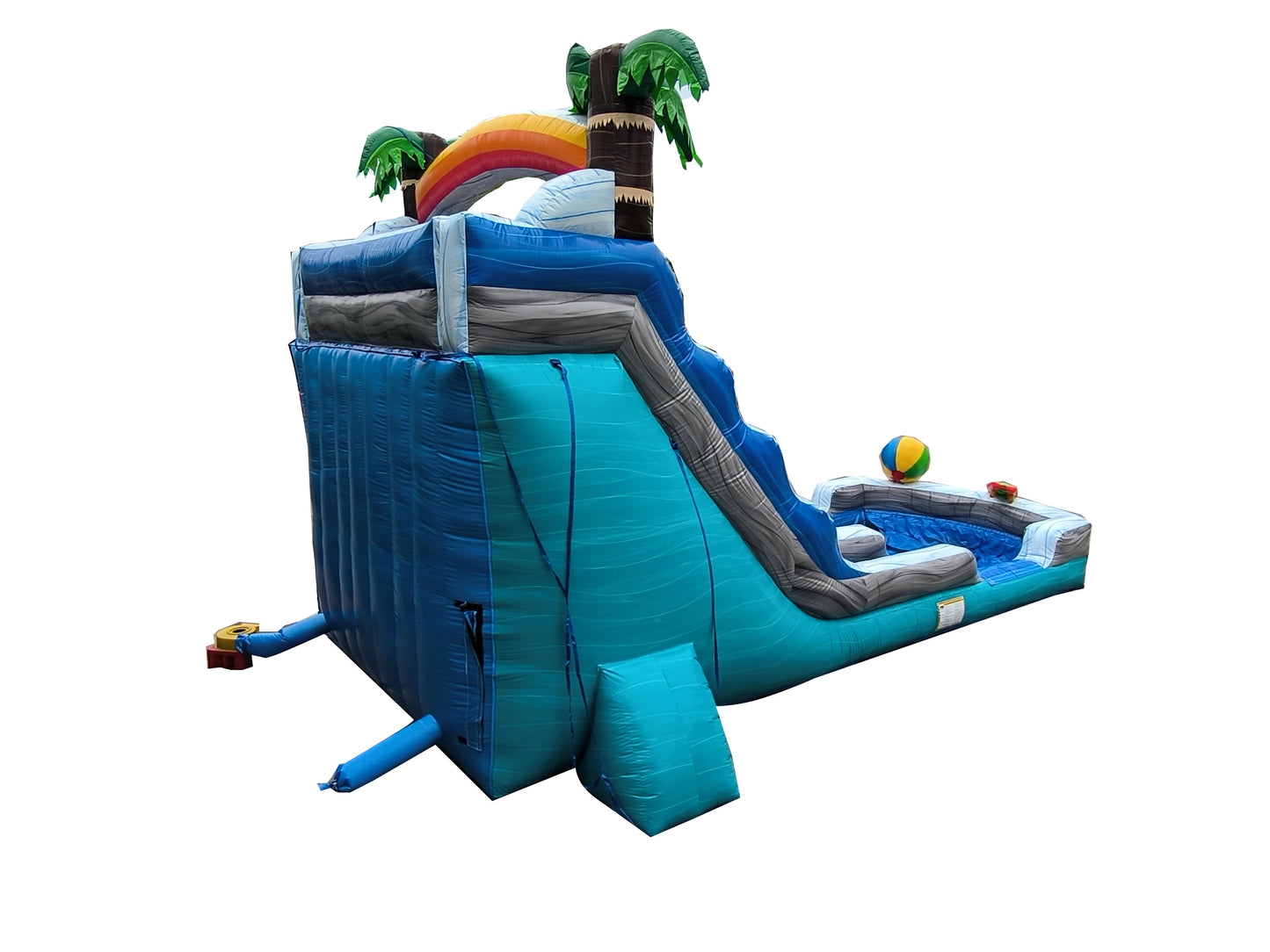 NEW! 18ft Dual Beach Waterslide